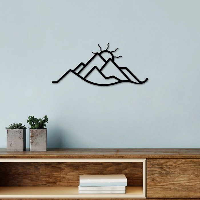 Wallity Mountain and Sun Escultura de pared